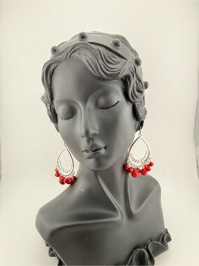 Red Beaded Fringe - Women Jewelry